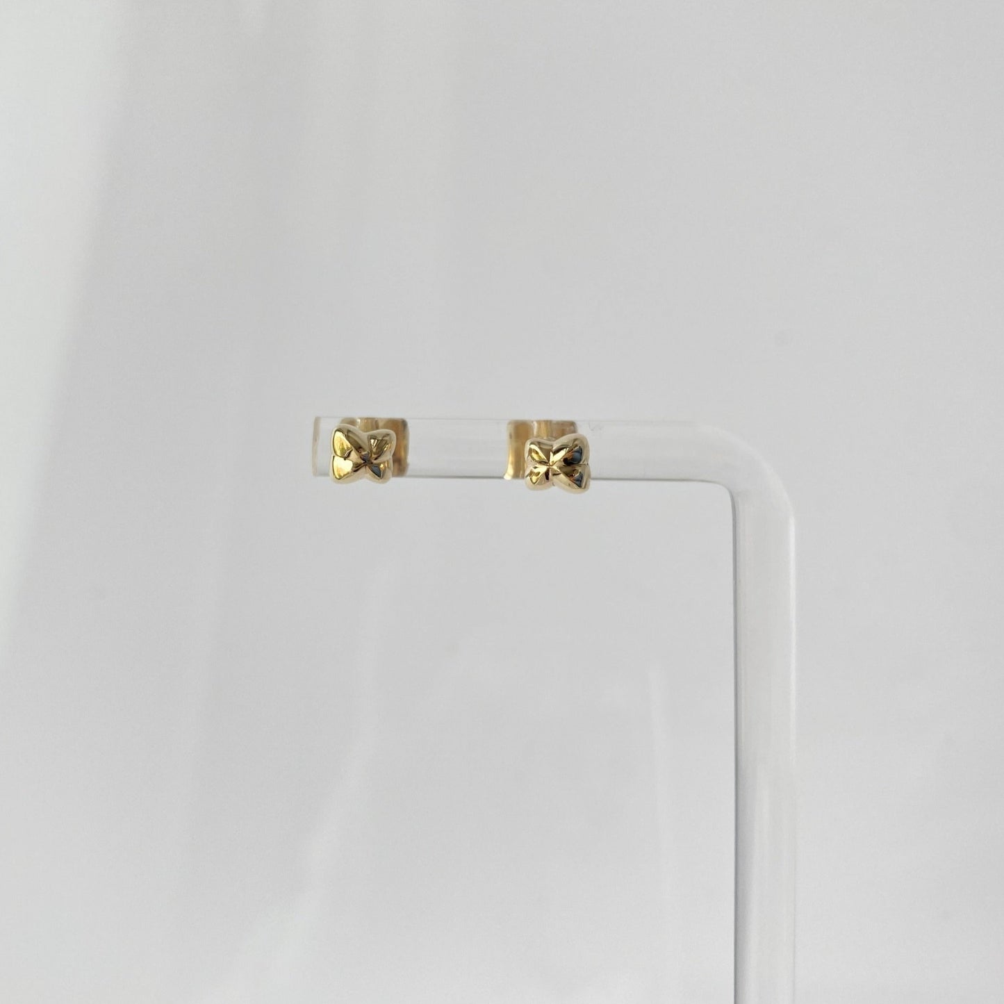 14 karat yellow gold Love in a Puff plant fruit shaped studs earrings