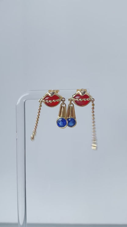 ZIP YOUR LIPS earrings