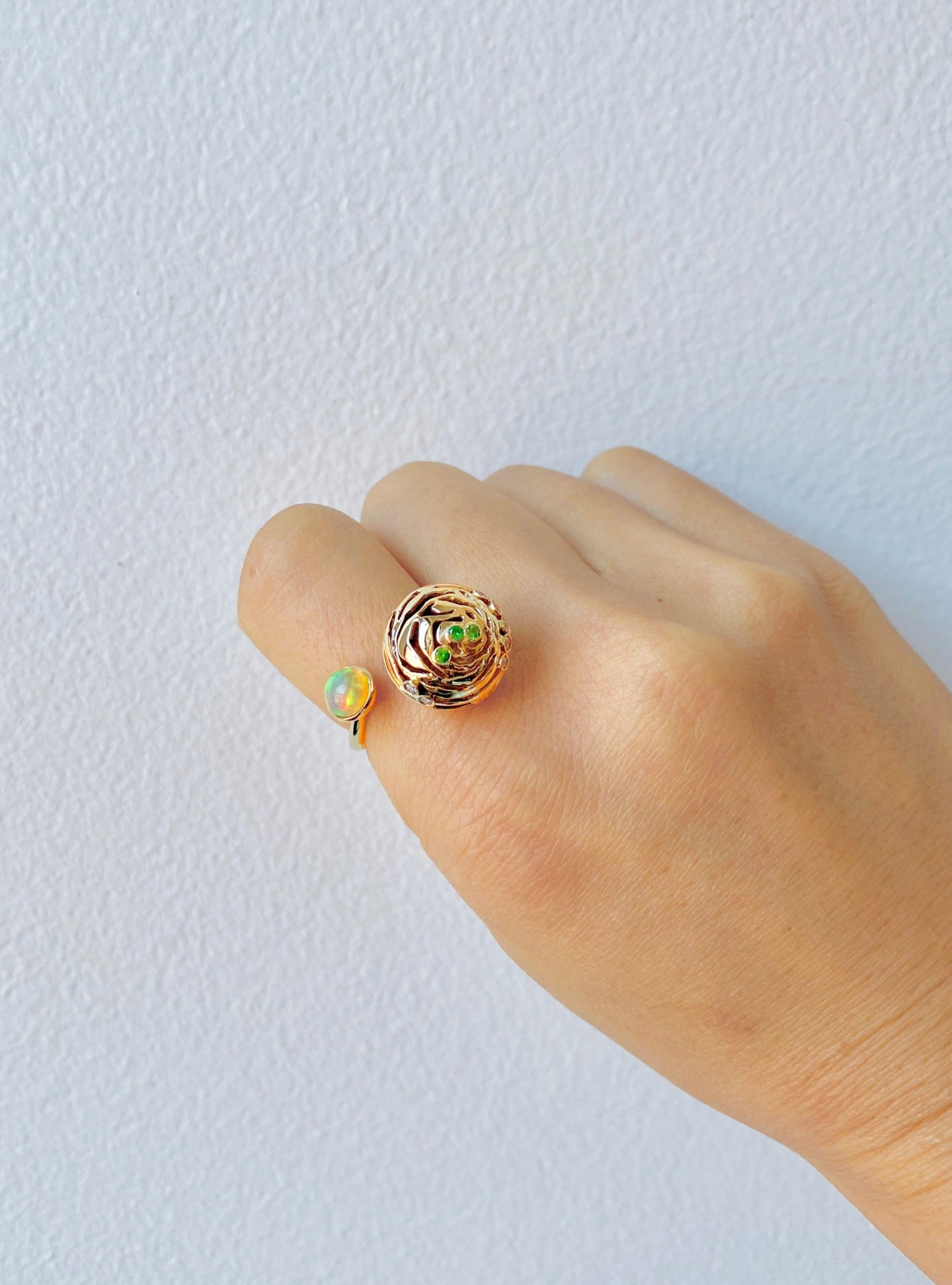 BUBBLY ROSE ring